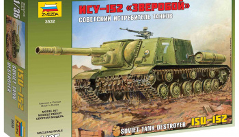 Model Kit military - ISU-152 Soviet Tank Destroyer (1:35) – Zvezda