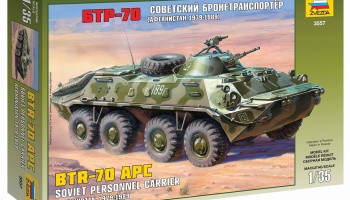 Model Kit military 3557 - BTR-70 APC (Afghan Version) (1:35)- Zvezda