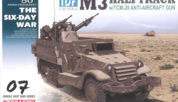 Model Kit military 3586 - IDF M3 Halftrack w/TCM-20 Anti-Aircraft Gun (1:35)
