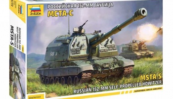 MSTA-S Self Propelled Howitzer (1:72) Model Kit military 5045 - Zvezda