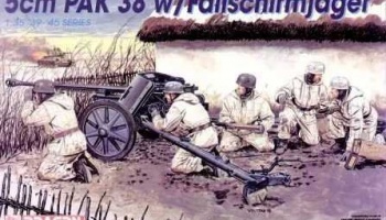 5cm PaK 38 w/FALLSCHIRMJAGER (1:35) Model Kit military 6118 - Dragon