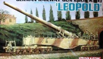 Model Kit military 6200 - GERMAN RAILWAY GUN 28cm K5(E) 'LEOPOLD' (1:35) - Dragon