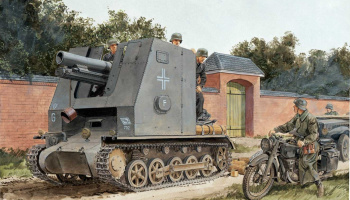 Model Kit military 6259 - 15cm s.IG.33 (Sf) AUF Pz.Kpfw.I Ausf.B (SMART KIT) (1:35) - Dragon