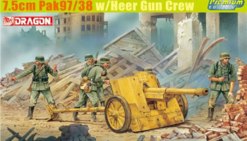 Model Kit military 6443 - 7.5CM PAK 97/38 W/HEER GUN CREW (1:35)