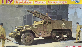 Model Kit military 6496 - T19 105mm HOWITZER MOTOR CARRIAGE (SMART KIT) (1:35)
