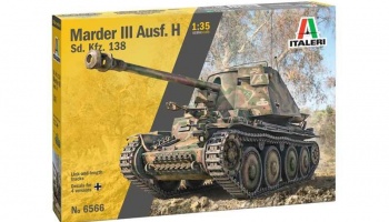 Sd.Kfz 138 Ausf. H Marder III with crew (1:35) Model Kit military 6566 - Italeri