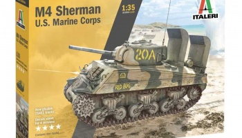 Model Kit military 6583 - M4 SHERMAN U.S. MARINE CORPS (1:35) - Italeri