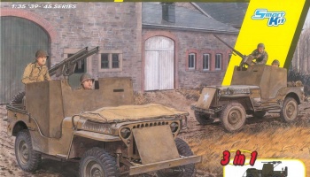 Armored 1/4-Ton 4x4 Truck 3v1 (1:35) Model Kit 6727 - Dragon