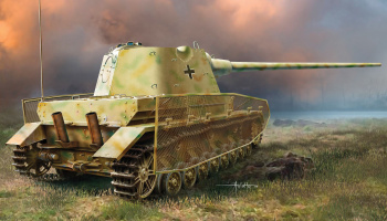 Model Kit military - Pz.Kpfw.IV mit Panther F Turret (1:35) – Dragon