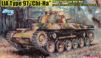 IJA Type 97 "Chi-Ha" w/57mm Gun and New Hull (1:35) Model Kit military 6875 - Dragon