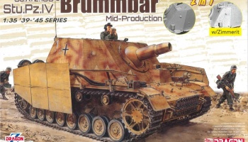 Sd.Kfz.166 Stu.Pz.IV 'BRUMMBÄR' MID-PRODUCTION (2 IN 1) (1:35) Model Kit military 6892 - Dragon