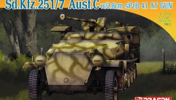 Model Kit military 7315 - Sd.Kfz.251/7 Ausf.C w/2/8cm sPzB41 AT Gun (1:72) - Dragon