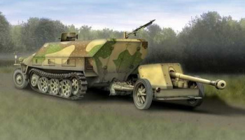 Sd.Kfz.251/1 Ausf.D & 7.5cm PaK 40 (1:72) Model Kit military 7369 - Dragon