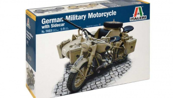 German Military Motorcycle with Sidecar (1:9) - Italeri