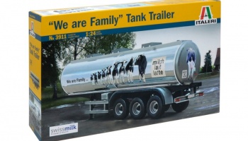 CLASSIC TANK TRAILER "We are family" (1:24) Model Kit 3911 - Italeri