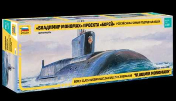 Model Kit ponorka 9058 - Borey-Class Nuclear Submarine "VLADIMIR MONOMAKH" (1:350) - Zvezda
