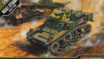 Model Kit tank 13269 - US M3A1 STUART LIGHT TANK (1:35)