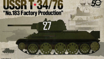 Model Kit tank 13505 - USSR T-34/76 "No.183 Factory Production" (1:35)