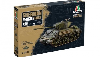 Model Kit tank 25772 - M4A3E8 Sherman "Fury" (1:56) - Italeri