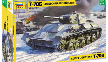 Model Kit tank 3631 - Soviet tank T-70 (1:35) - Zvezda