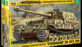 Model Kit tank  - Sd.Kfz.184 "Ferdinand" (1:35) - Zvezda