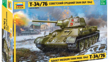 Model Kit tank 3686 - T-34/76 mod.1942 (1:35) - Zvezda