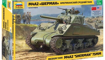 M4 A2 Sherman (1:35) Model Kit tank - Zvezda