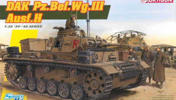 DAK Pz.Bef.Wg.III Ausf.H (Smart Kit) (1:35) Model Kit tank 6901 - Dragon