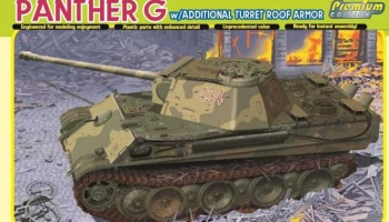 Model Kit tank 6913 - PANTHER G w/TURRET ROOF ARMOR (1:35) - Dragon