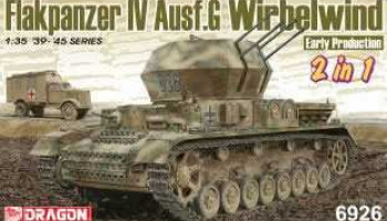 Flakpanzer IV Ausf.G "Wirbelwind" Early Production (2 in 1) (1:35) Model Kit tank 6926 - Dragon