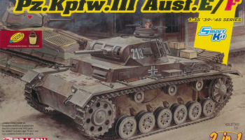 Pz.Kpfw.III Ausf.E/F (Smart kit) (2 in 1) (1:35) Model Kit tank 6944 - Dragon