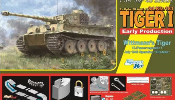 TIGER I EARLY MICHAEL WITTMANN (1:35) Model Kit tank 6990 - Dragon