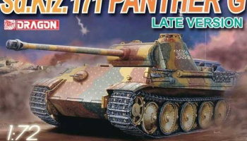 Model Kit tank 7206 - Sd.Kfz.171 PANTHER G LATE VERSION (1:72) - Dragon