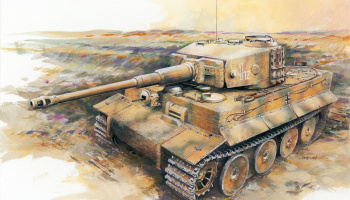 Model Kit tank 7251 - Sd.Kfz.181 Ausf.E TIGER I MID PRODUCTION w/ZIMMERIT (1:72) - Dragon