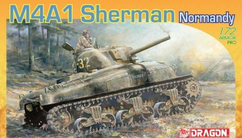 Model Kit tank 7273 - M4A1 Sherman Normandy 1944 (1:72) - Dragon