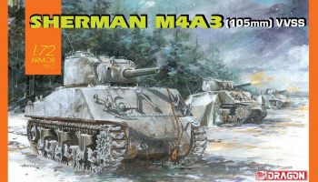 Model Kit tank 7569 - Sherman M4A3 (105mm) VVSS (1:72) – Dragon