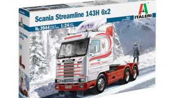 SCANIA Streamline 143H 6x2 (1:24) Model Kit Truck 3944 - Italeri