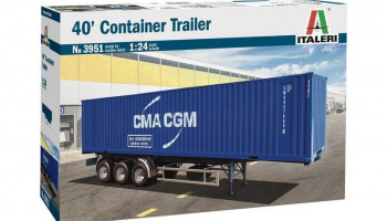 Model Kit truck 3951 - 40’ Container Trailer (1:24) - Italeri