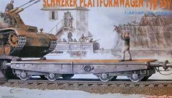 Model Kit vagón 6069 - SCHWERER PLATTFORMWAGEN TYP SSY (1:35)