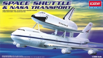 Model Kit vesmír 12708 - 1/288 SHUTTLE & 747 CARRIER (1:288) - Academy