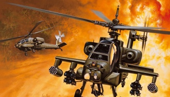 Model Kit vrtulník 0159 - AH-64A APACHE (1:72) - Italeri