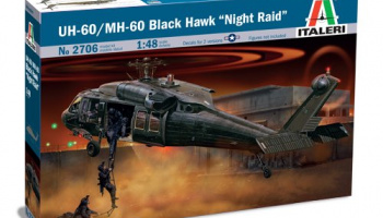 Model Kit vrtulník 2706 - UH-60/MH-60 "NIGHT RAID" (1:48) - Italeri