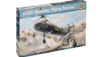 Model Kit vrtulník 2733 - H-21C Shawnee "Flying Banana" (1:48) - Italeri