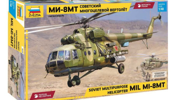 Model Kit vrtulník 4828 - MIL-Mi-8MT (1:48) - Zvezda