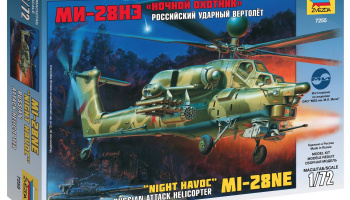MIL MI-28N Russian Helicopter (1:72) Model Kit 7255 - Zvezda