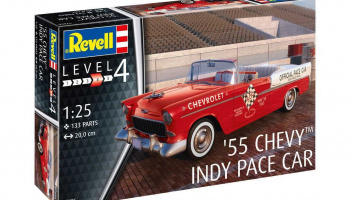 Model set auto 67686 - 55 Chevy Indy Pace Car (1:25) - Revell