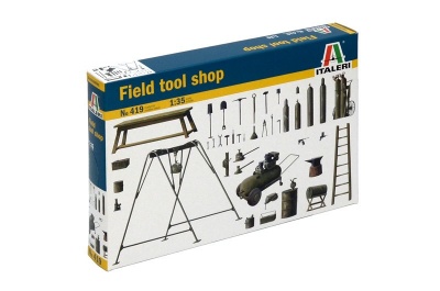 Model Kit doplňky 0419 - FIELD TOOL SHOP (1:35) - Italeri