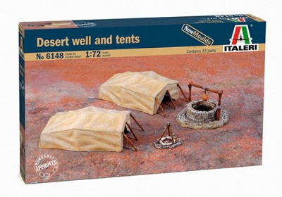 Model Kit doplňky 6148 - Desert Well and Tents (1:72) - Italeri