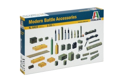 Model Kit doplňky 6423 - MODERN BATTLE ACCESSORIES (1:35) - Italeri