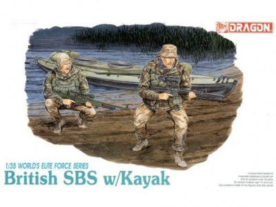 Model Kit figurky 3023 - BRITISH SBS w/KAYAK (1:35)